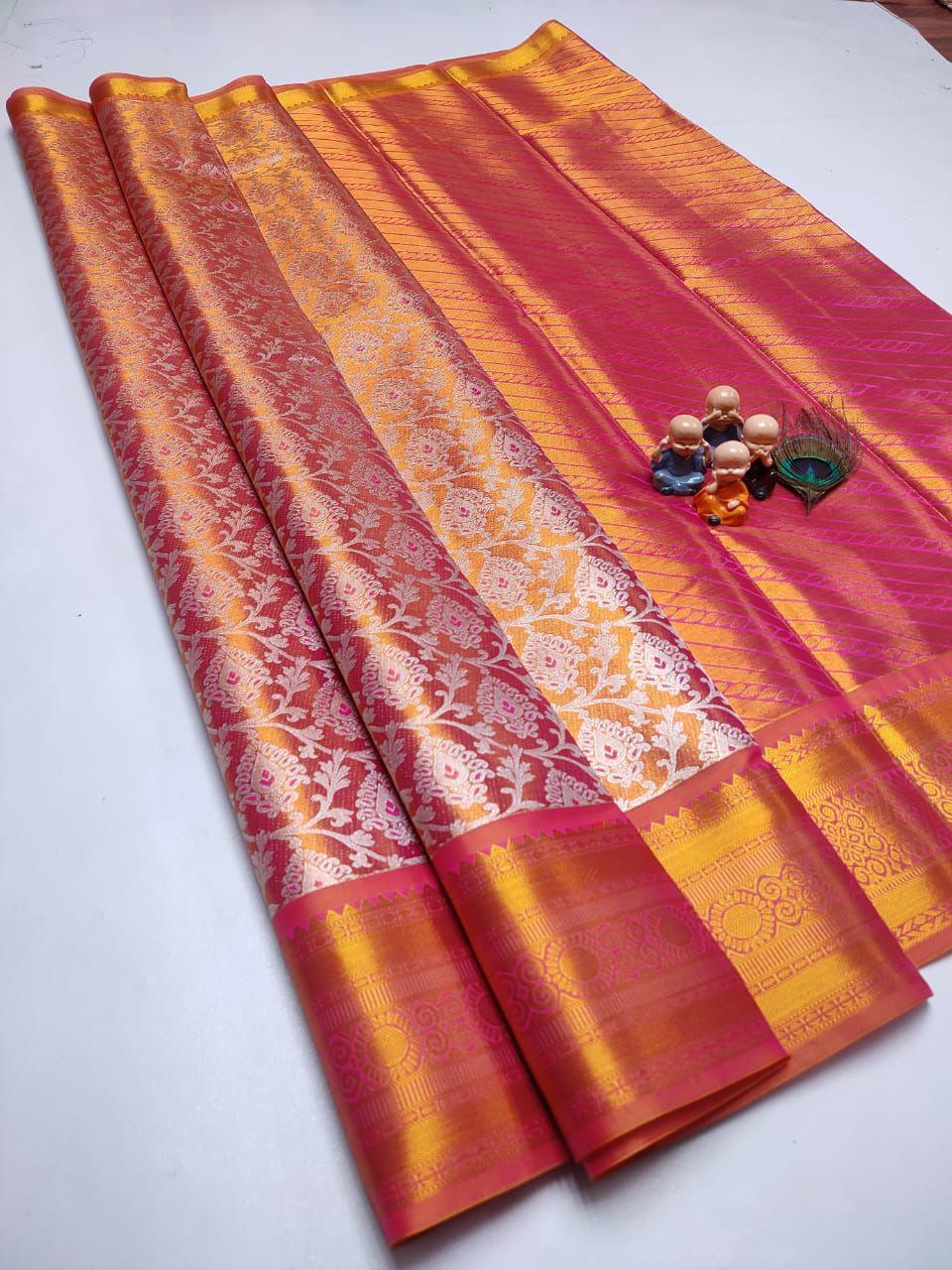 Grand Wedding Tissue Silk Saree