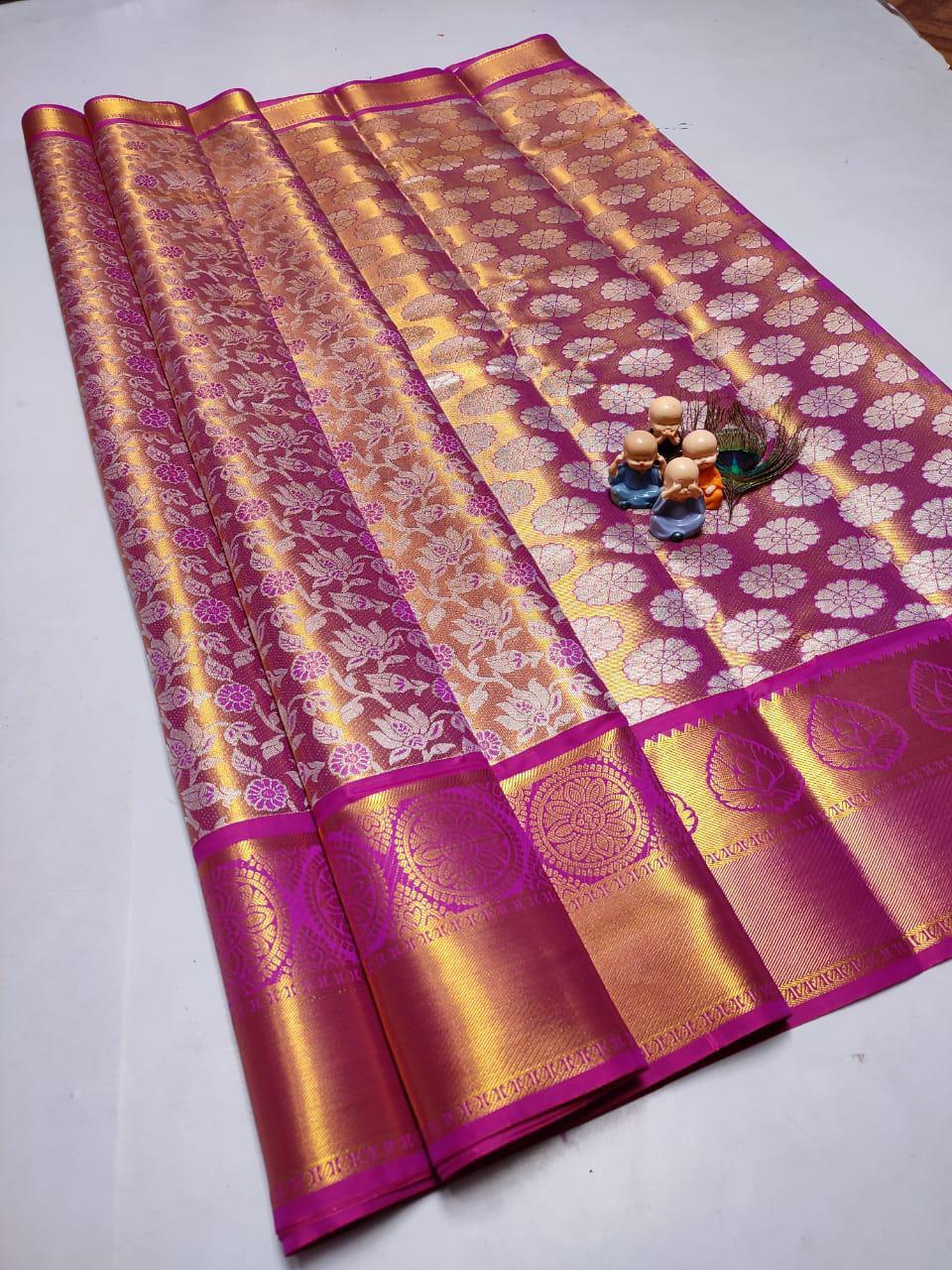 Grand Wedding Tissue Silk Saree
