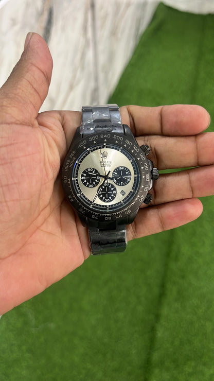 (Brand Inspired) Rolex Bamford - Black Chain