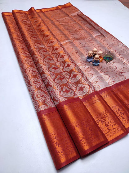 Grand Wedding Tissue Silk Saree