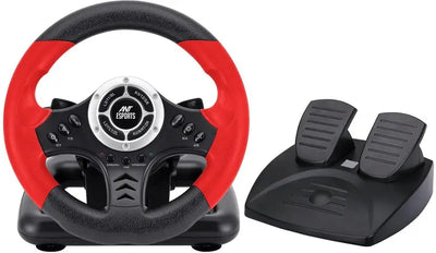 Ant Esports Corsa Racing Wheel with Pedal GW170  (Red & Black, For PC)